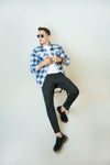 Flannel Checked  Shirt - Leons.pk