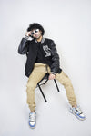 Owl Leaf Varsity Jacket - Leons.pk